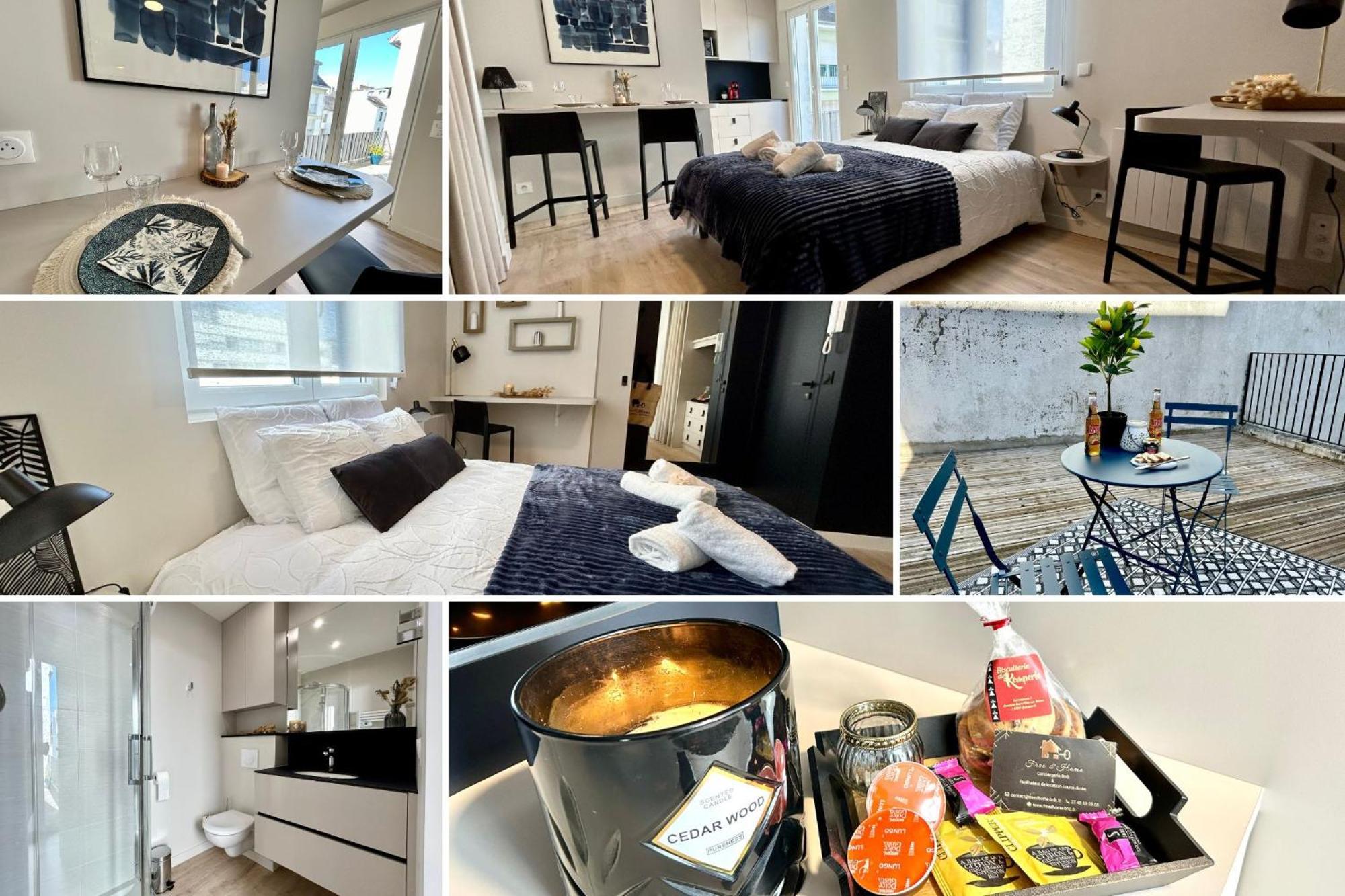 O Studio Terrasse - Centre Ville De Lorient - Gare Экстерьер фото